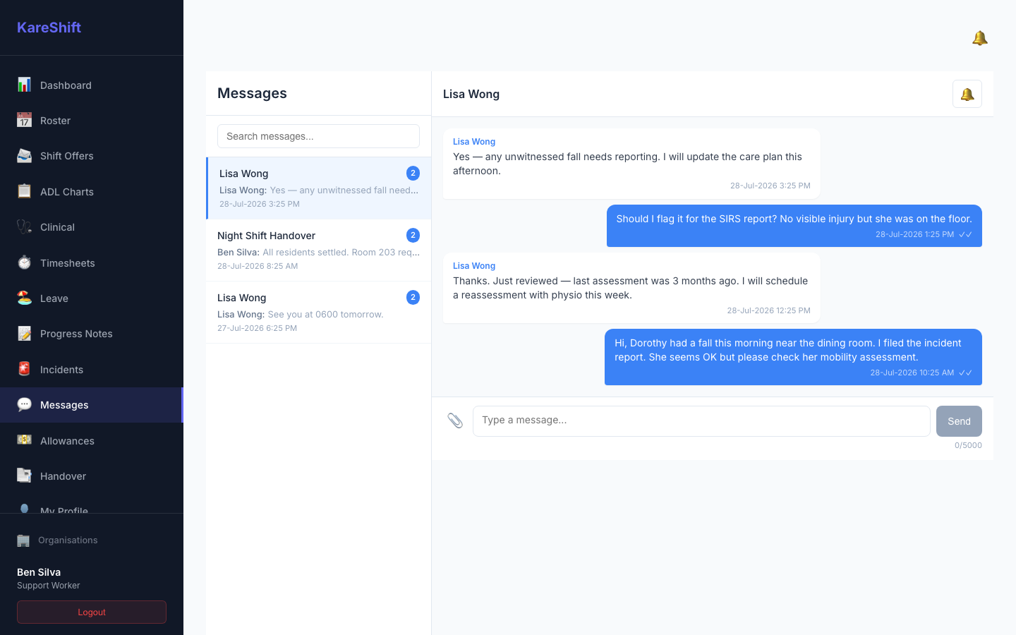 Worker Messages