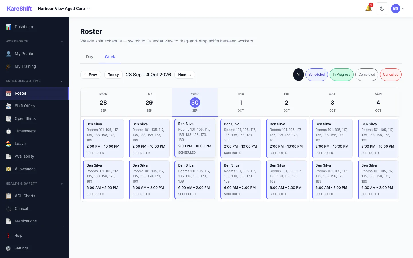 Worker Roster