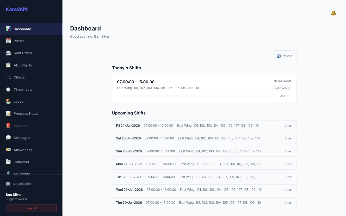 Worker Dashboard