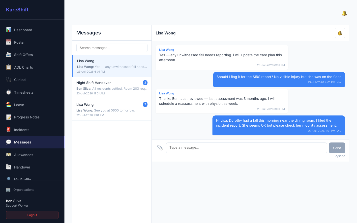 Worker Messages