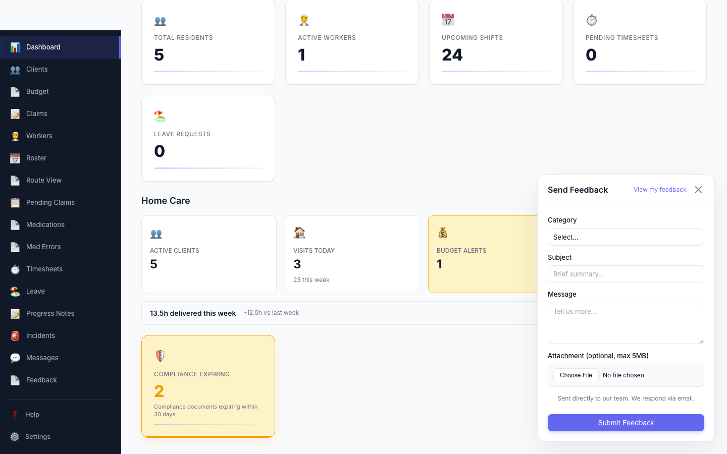 Quick Feedback Widget