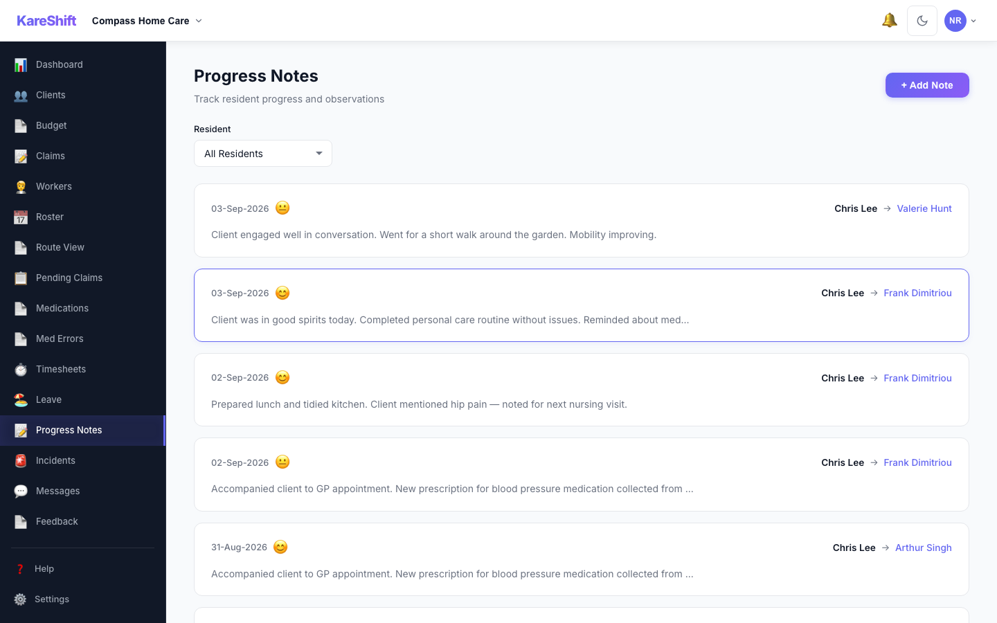 Progress Notes
