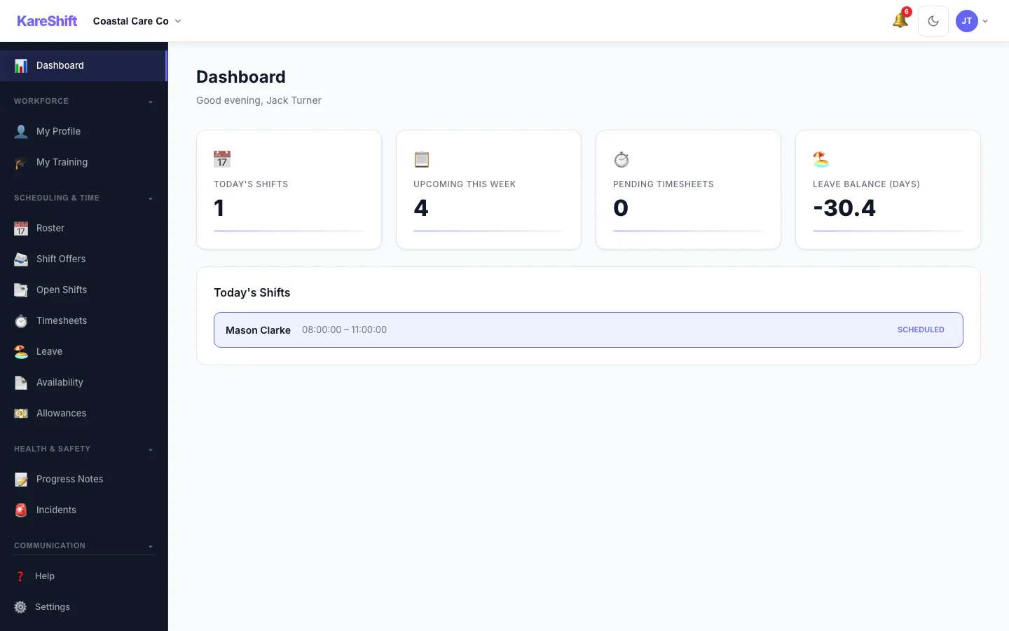 Worker Dashboard