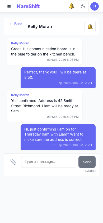 Messages — Mobile
