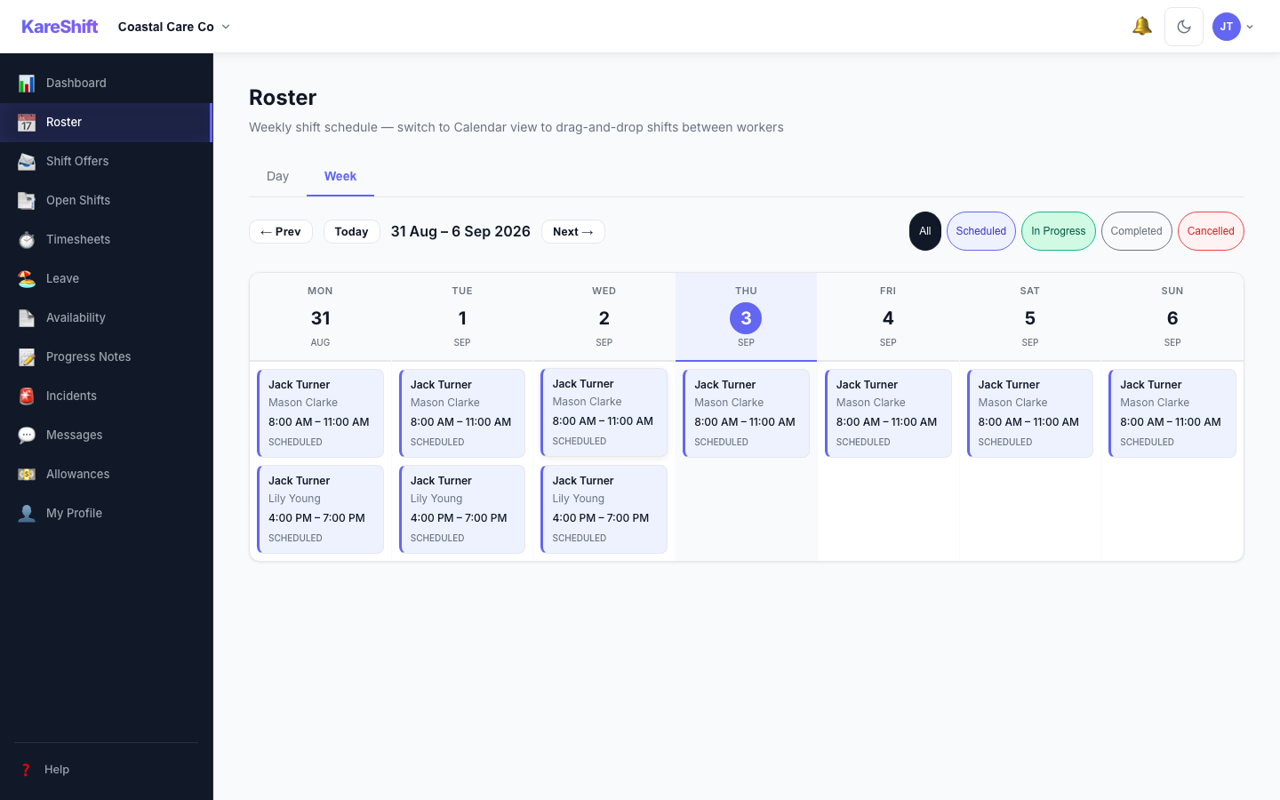 Worker Roster