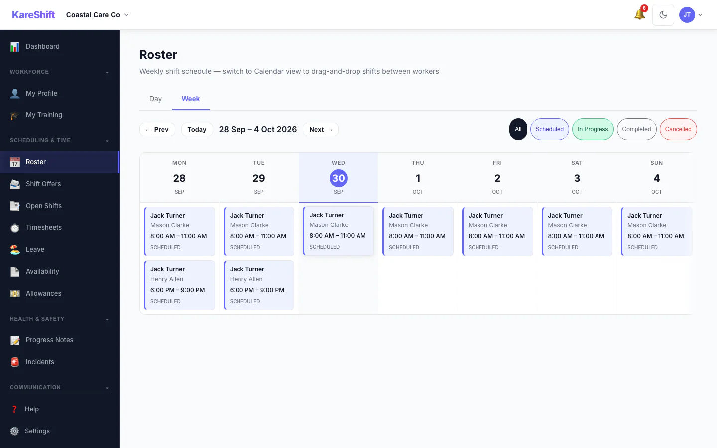 Worker Roster