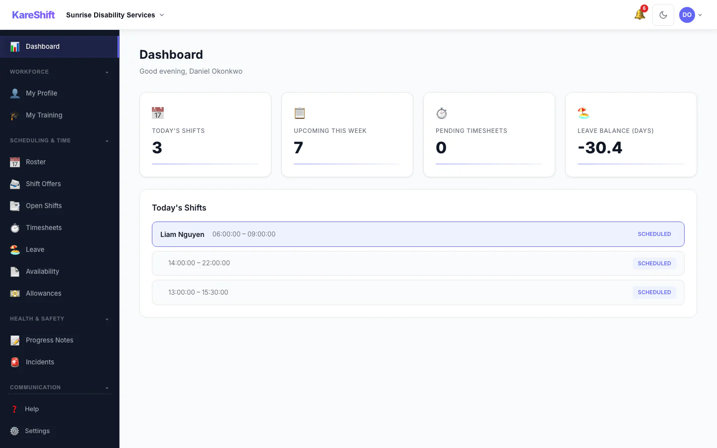 Worker Dashboard