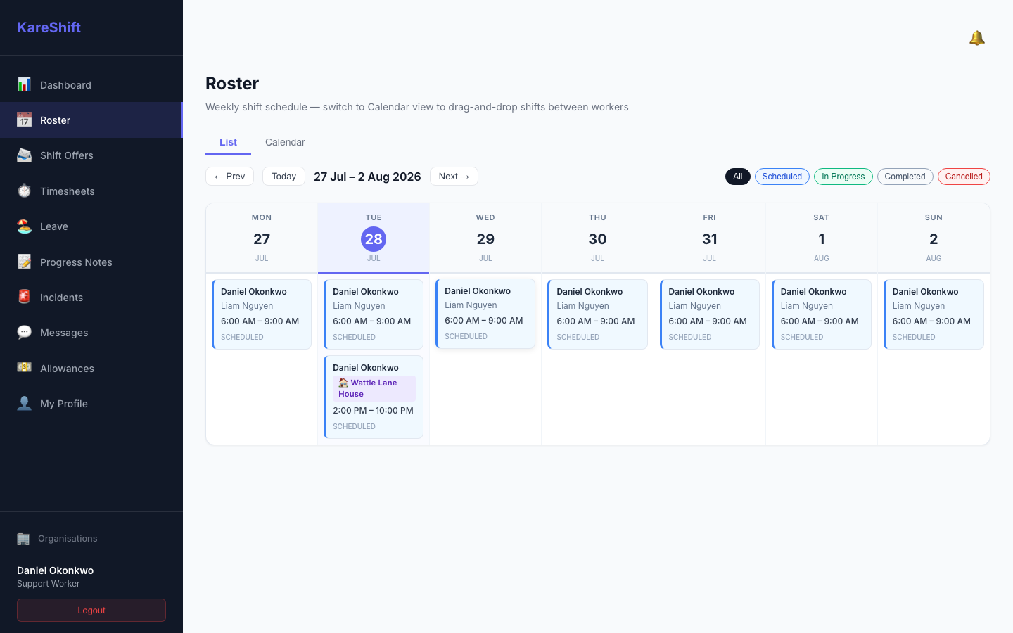 Worker Roster