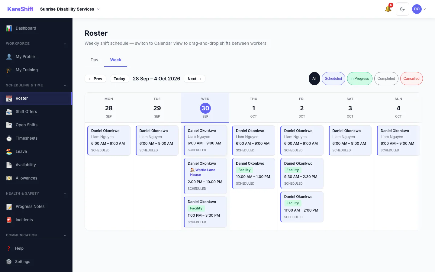 Worker Roster
