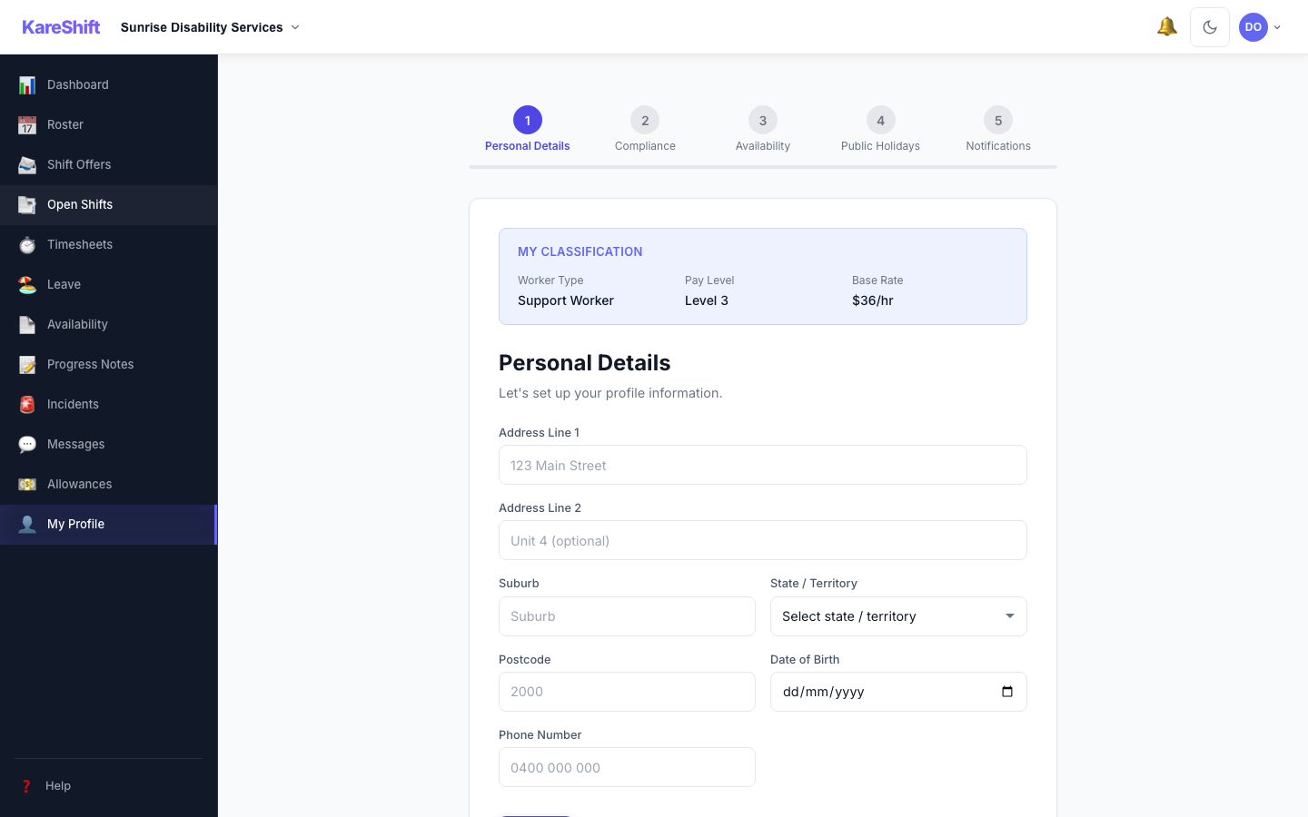Worker Onboarding