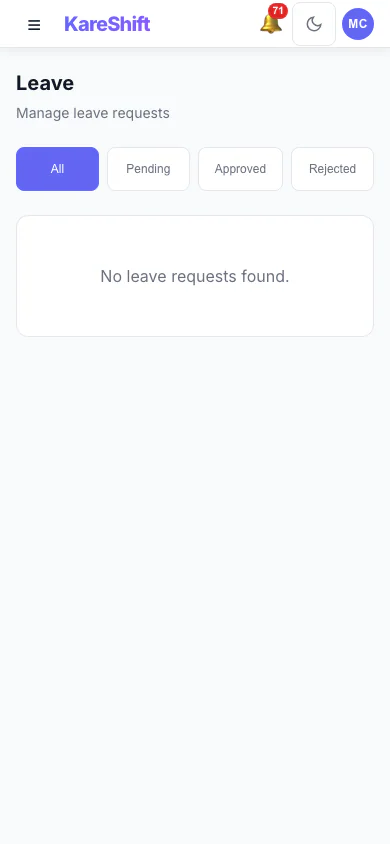 Leave — Mobile