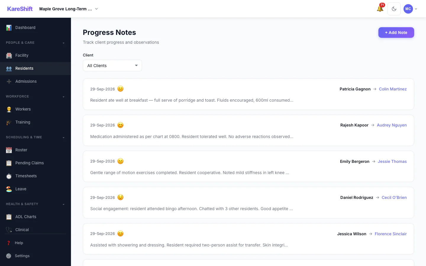Progress Notes