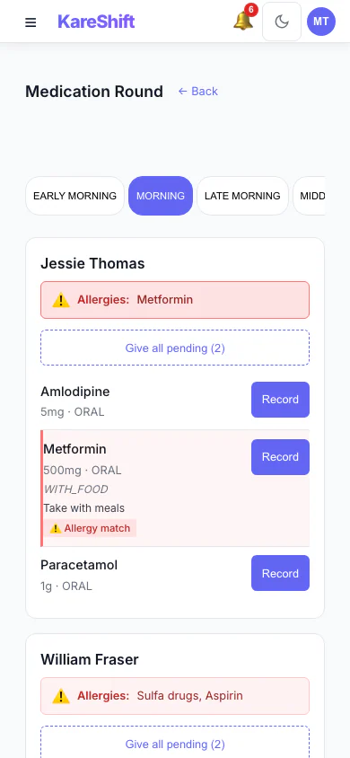 Rounds — Mobile