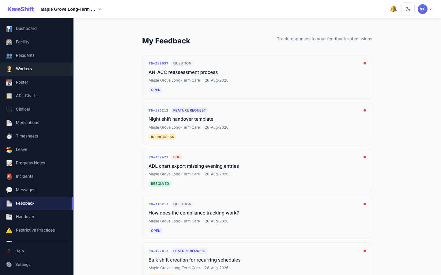 Feedback