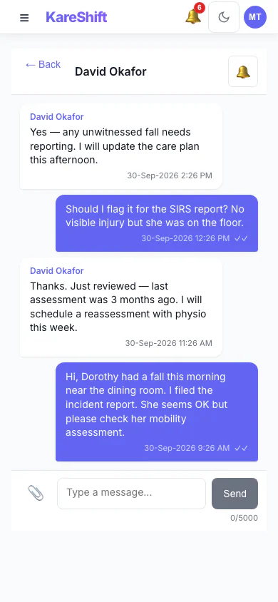 Messages — Mobile