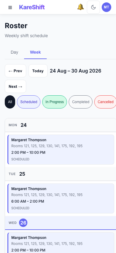 Roster — Mobile