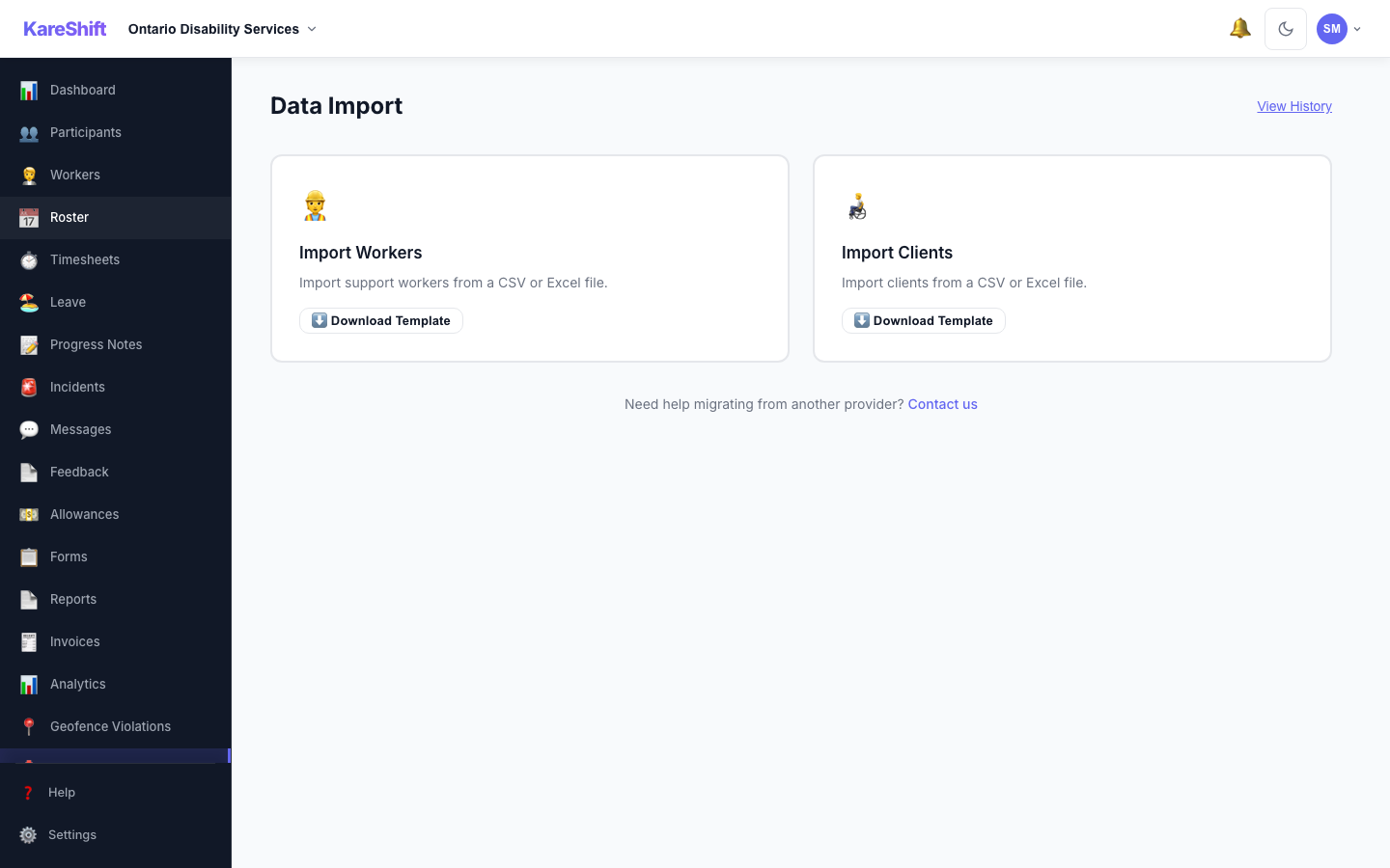 Data Import