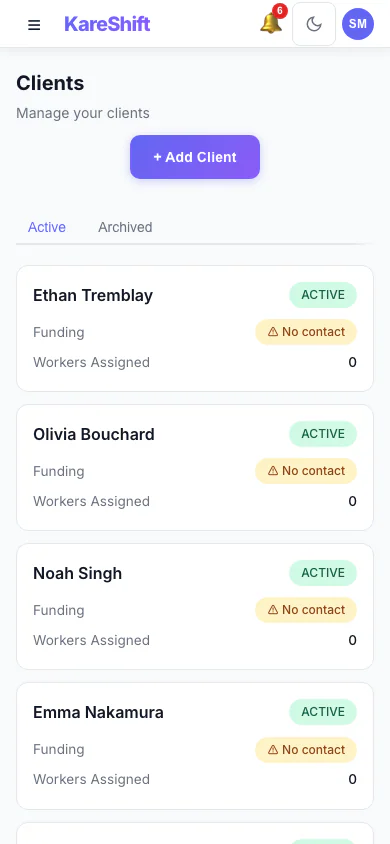 Participants — Mobile