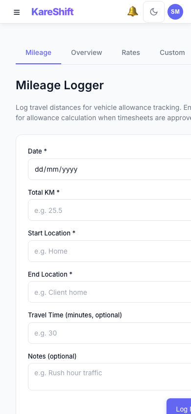 Allowances — Mobile