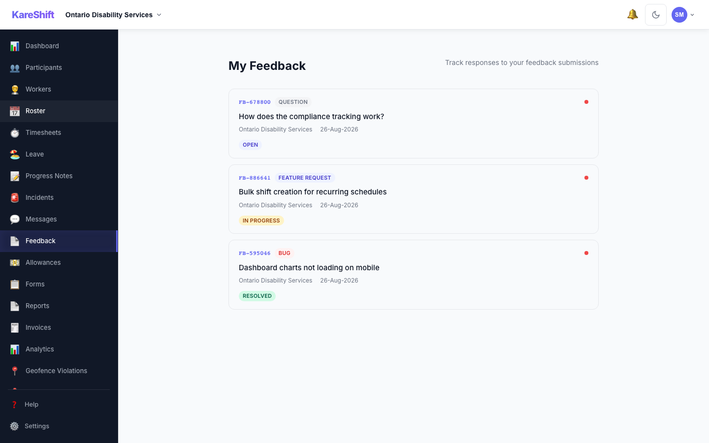 Feedback