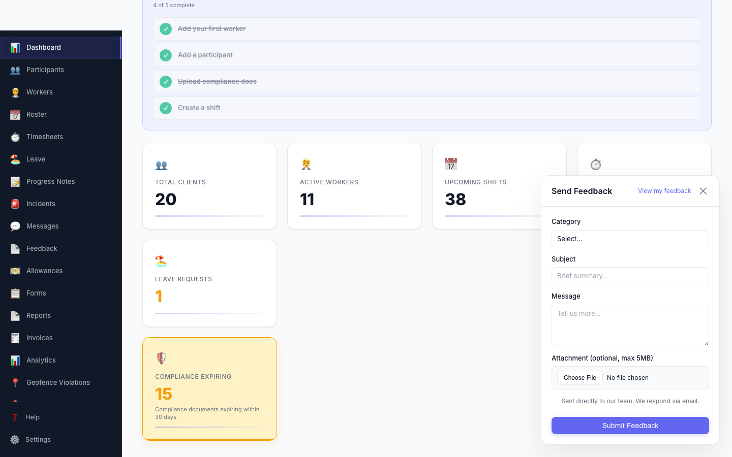Quick Feedback Widget