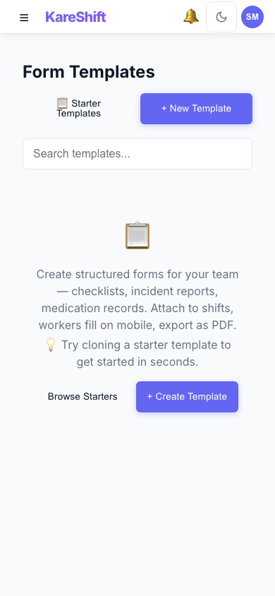 Forms — Mobile