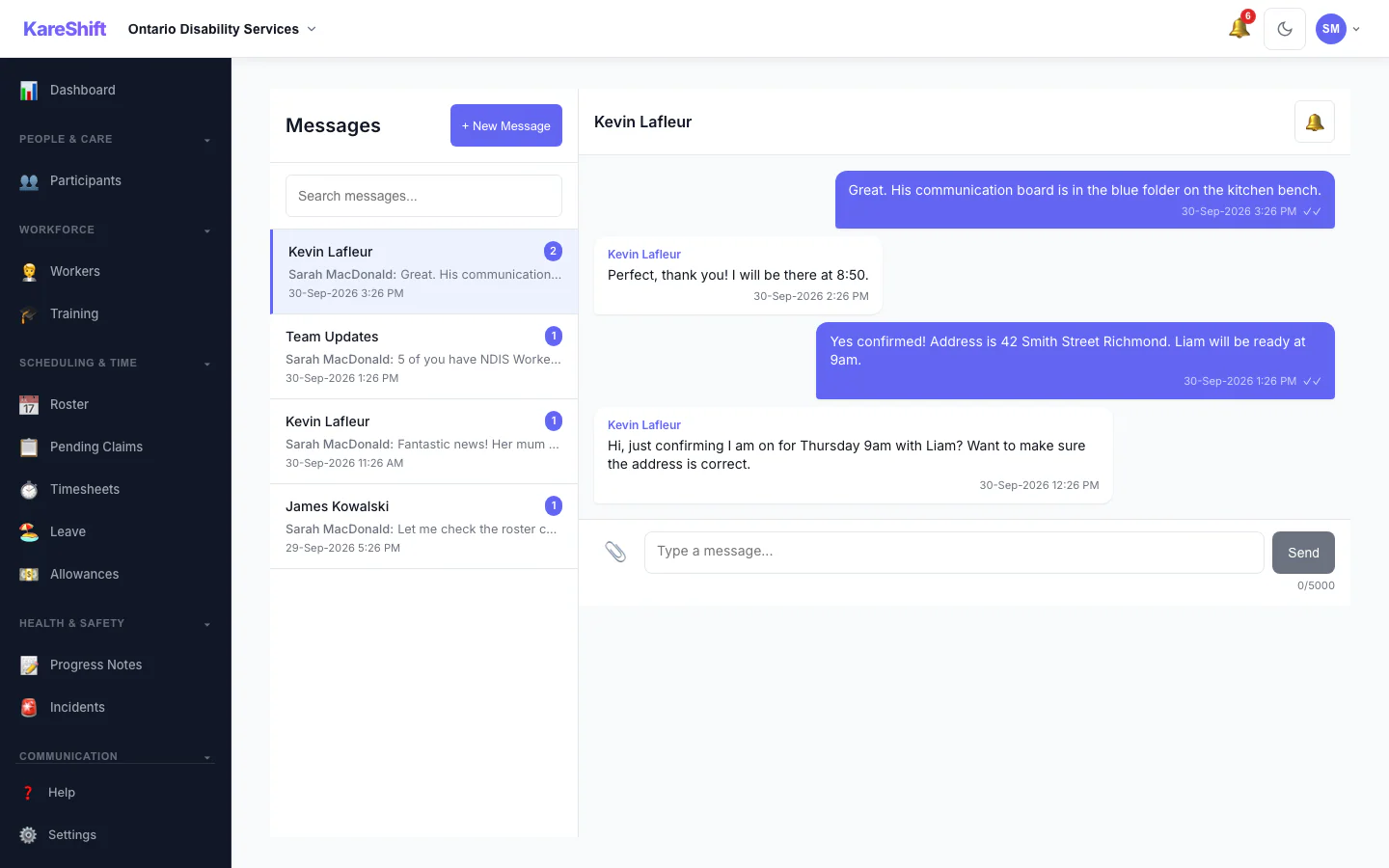 Messages