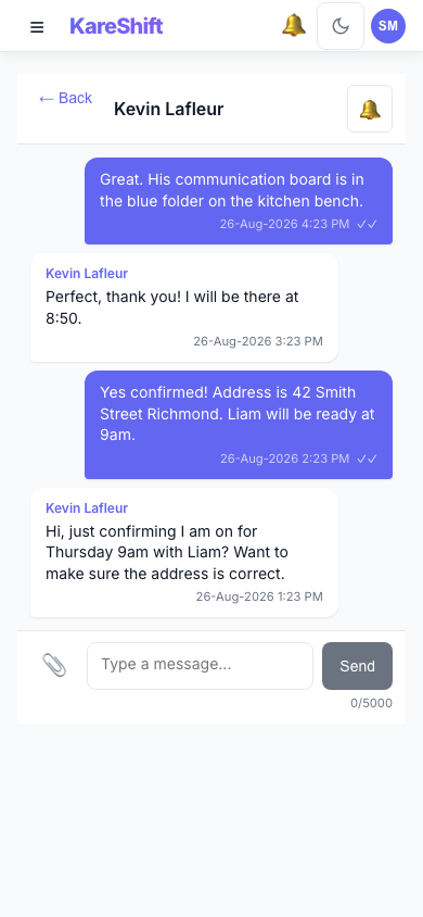 Messages — Mobile
