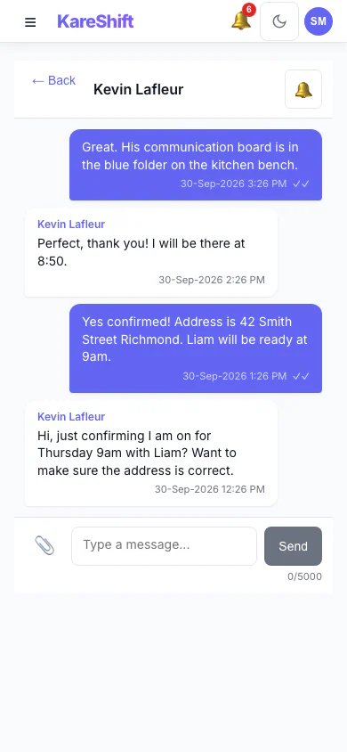 Messages — Mobile