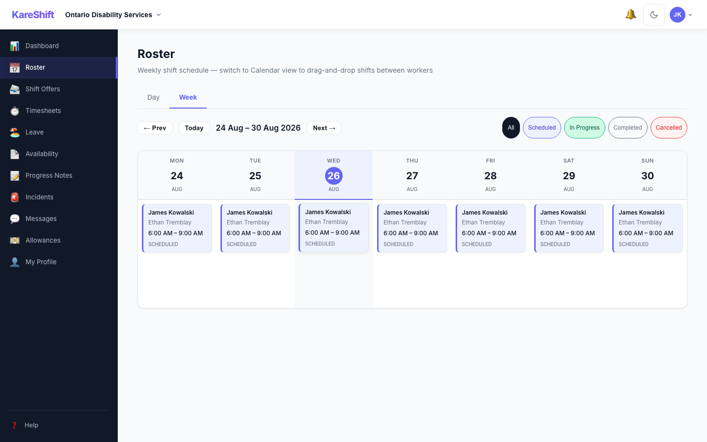 Worker Roster