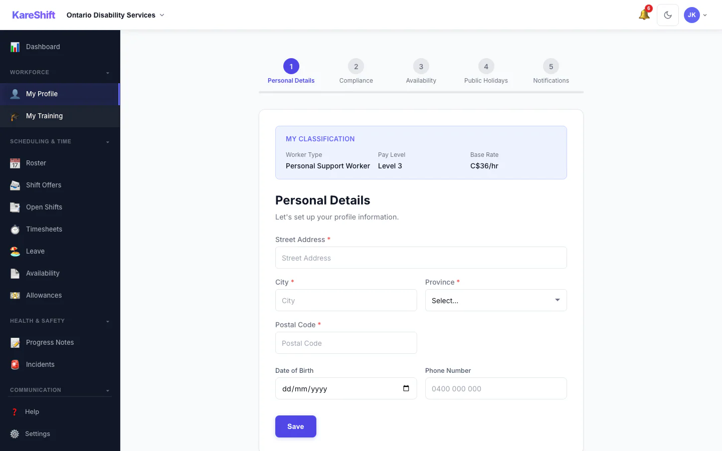 Worker Onboarding