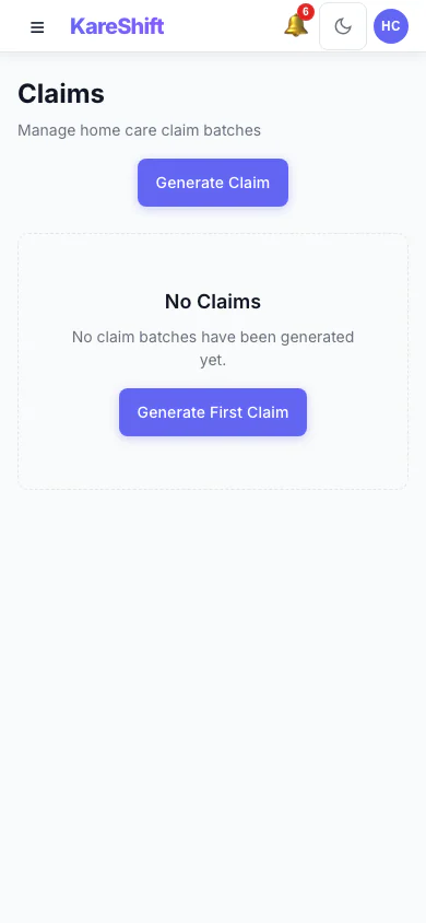 Claims — Mobile
