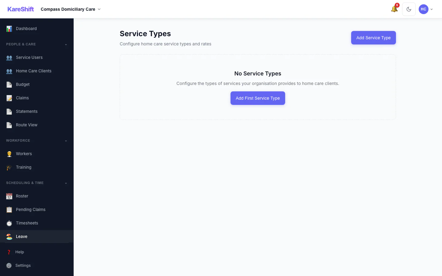 Service Types