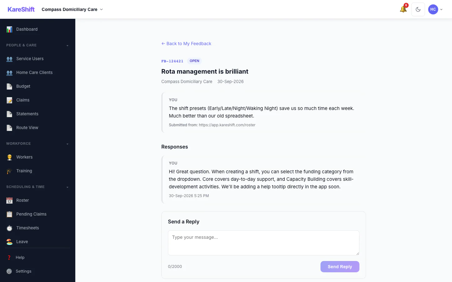 Feedback Detail