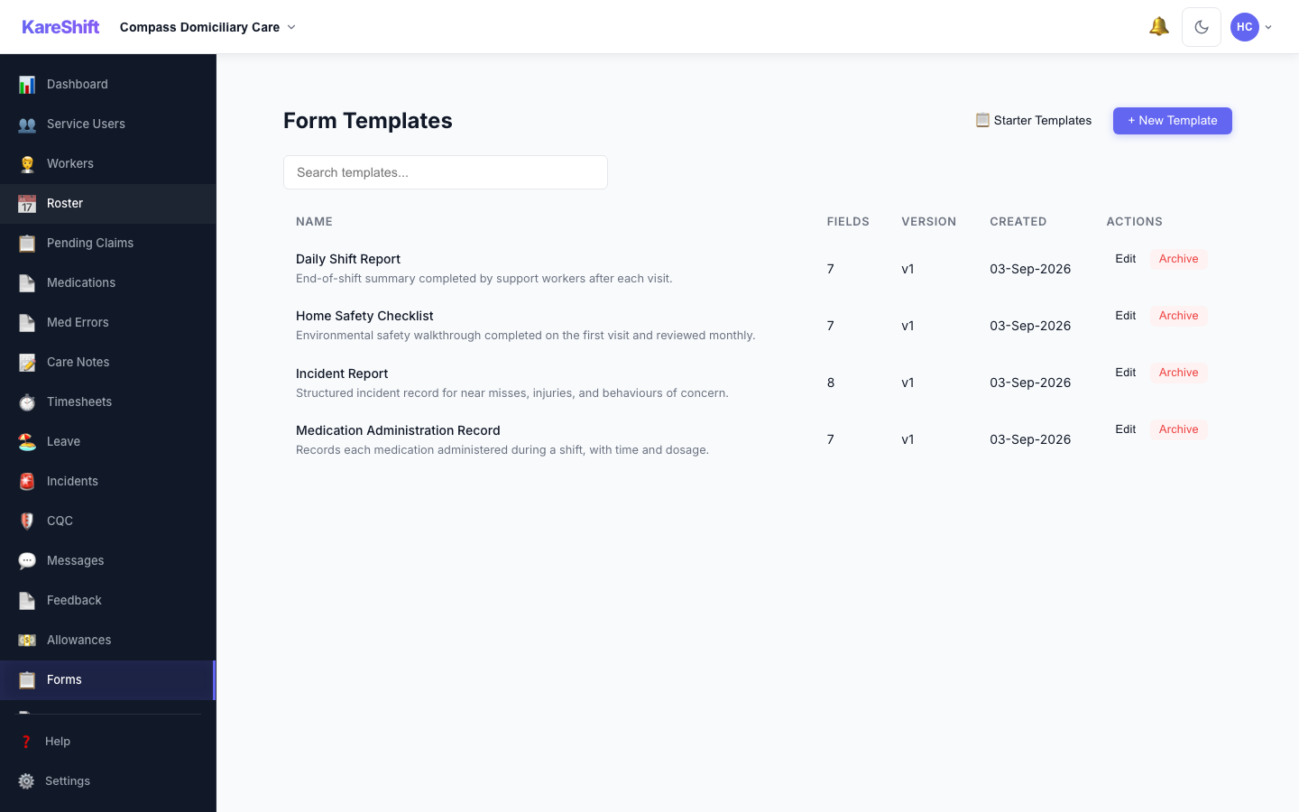 Custom Forms