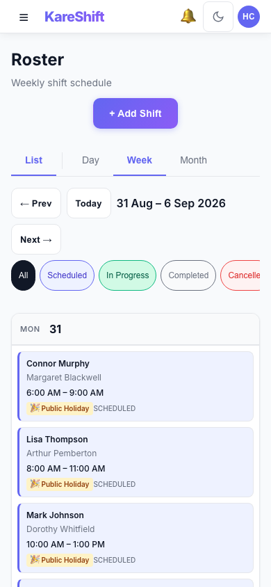 Rota — Mobile