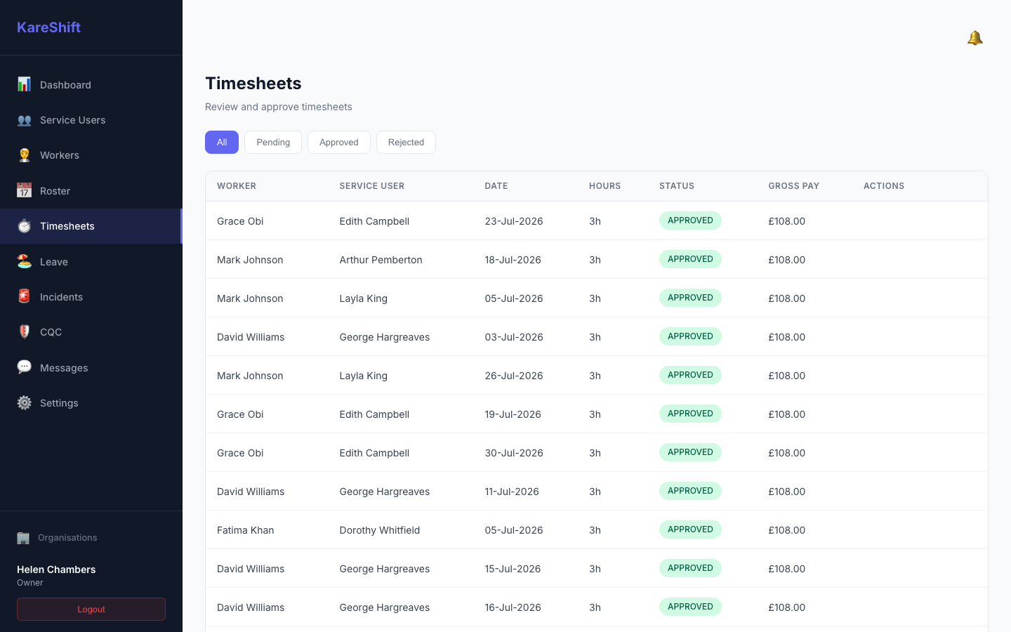 Timesheets