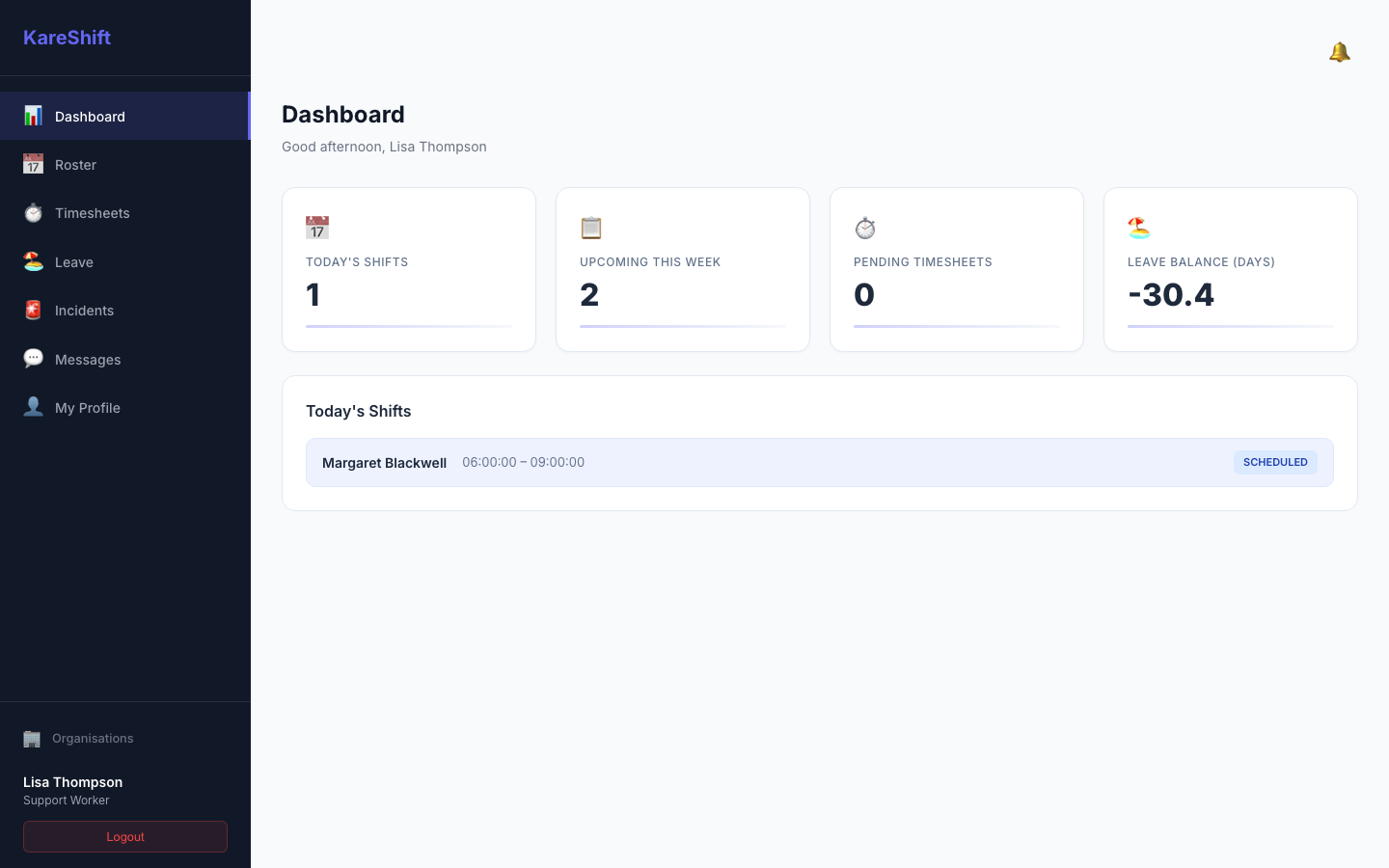 Worker Dashboard