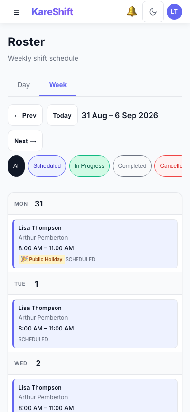 My Rota — Mobile
