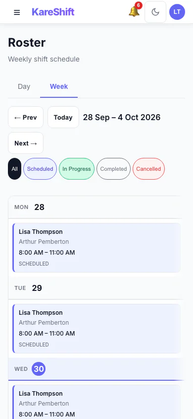 My Rota — Mobile