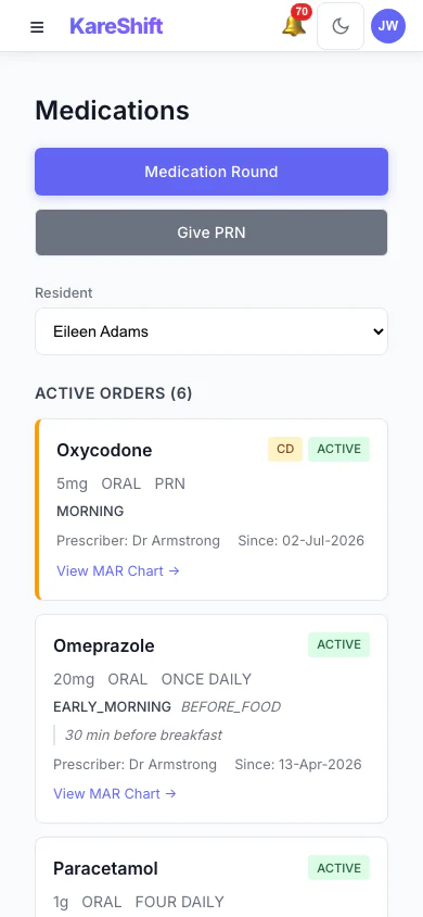 eMAR — Mobile
