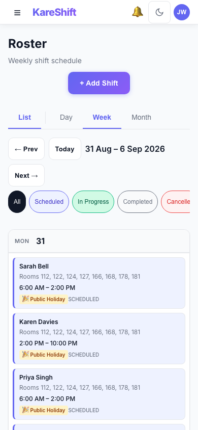 Rota — Mobile