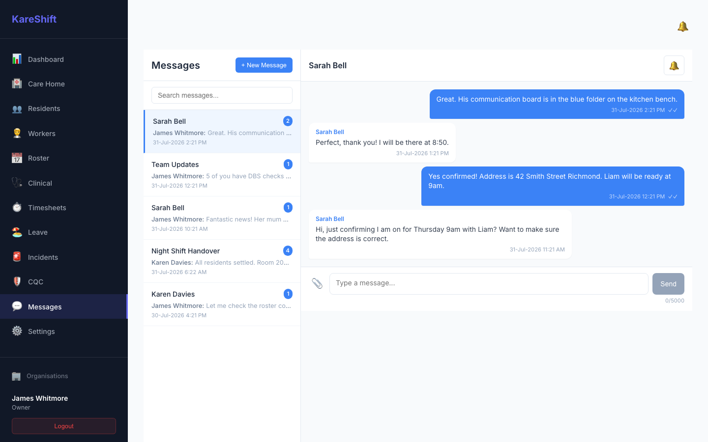 Messages