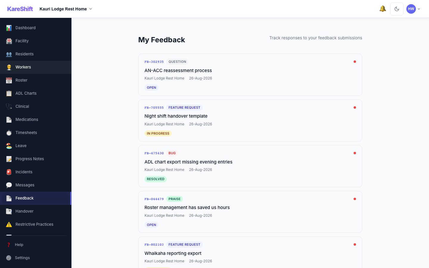 Feedback