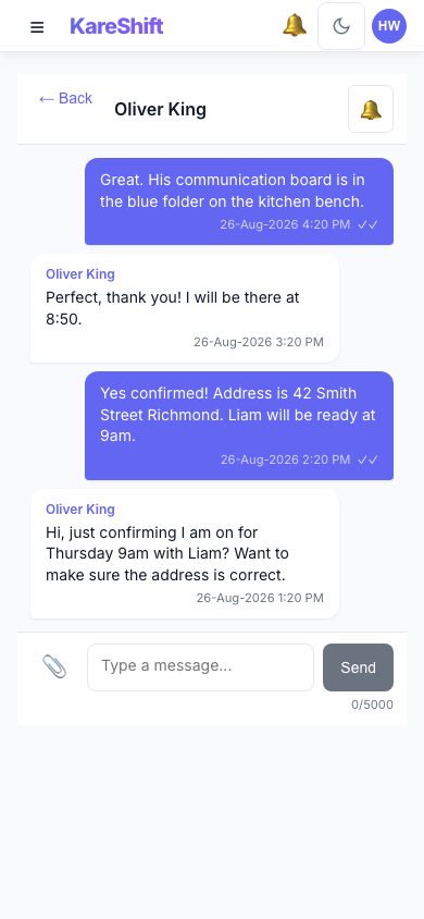 Messages — Mobile
