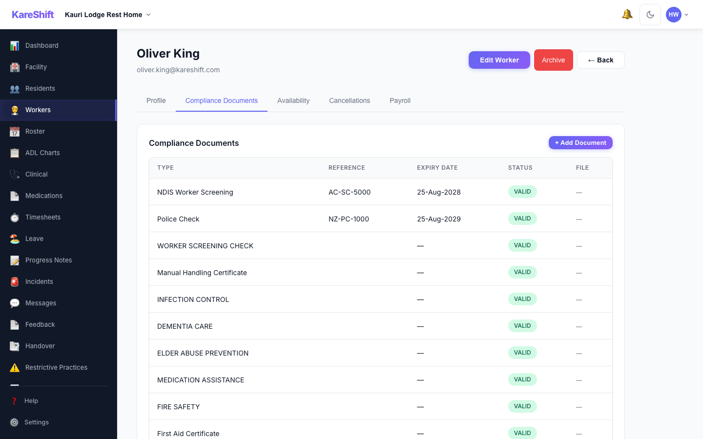 Worker Compliance