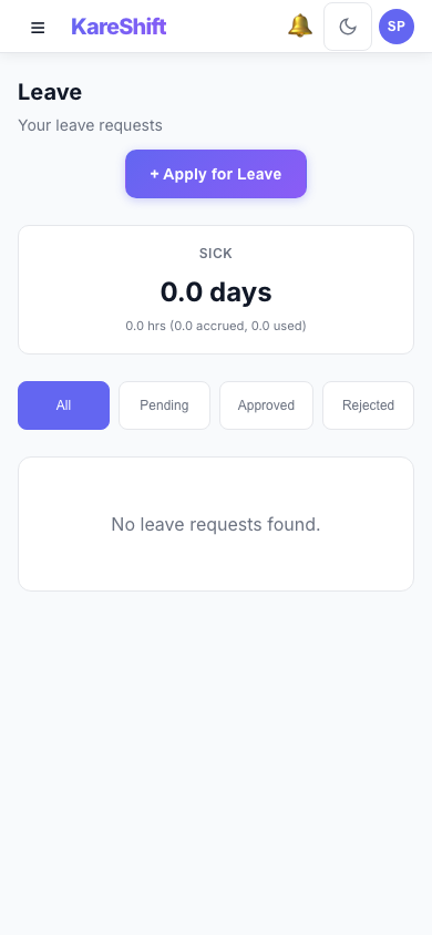 Leave — Mobile