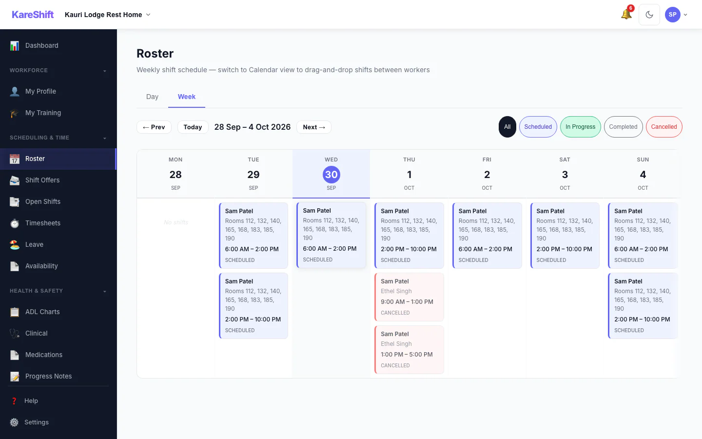 Worker Roster