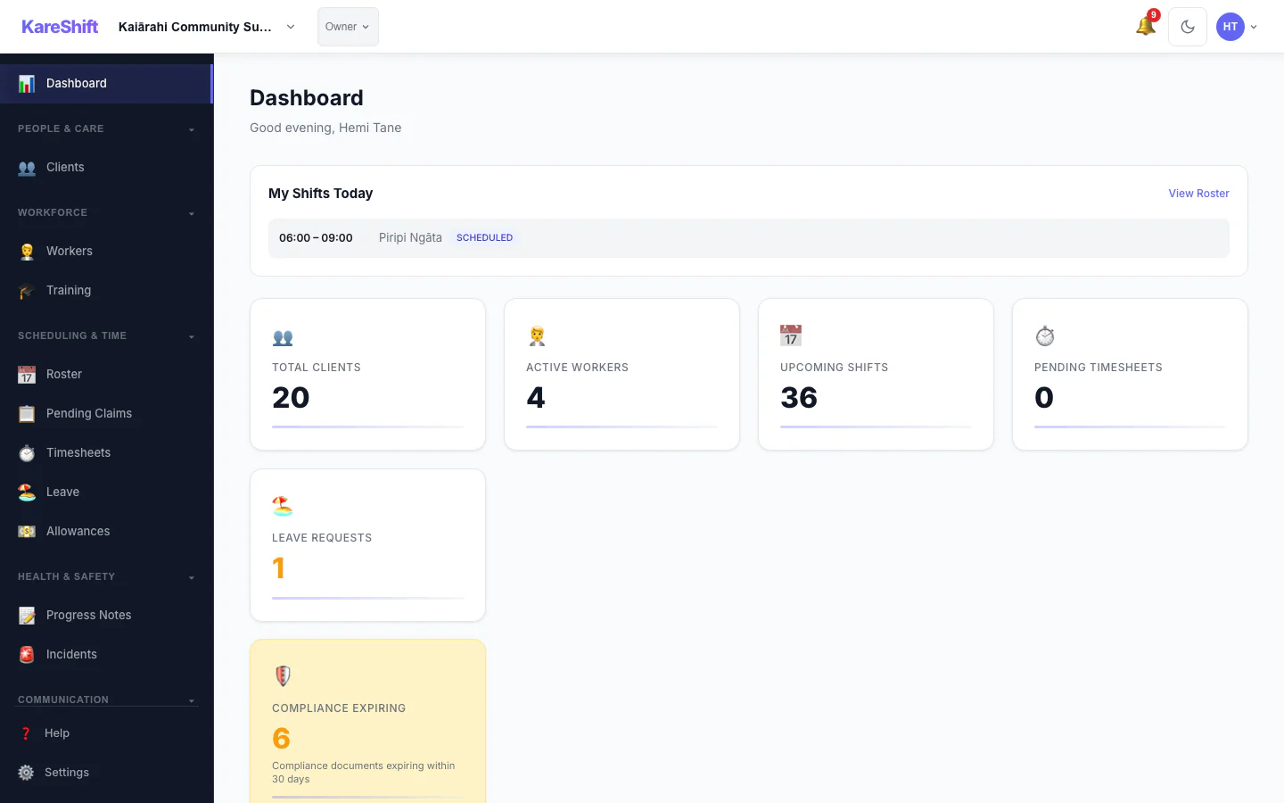 Dashboard