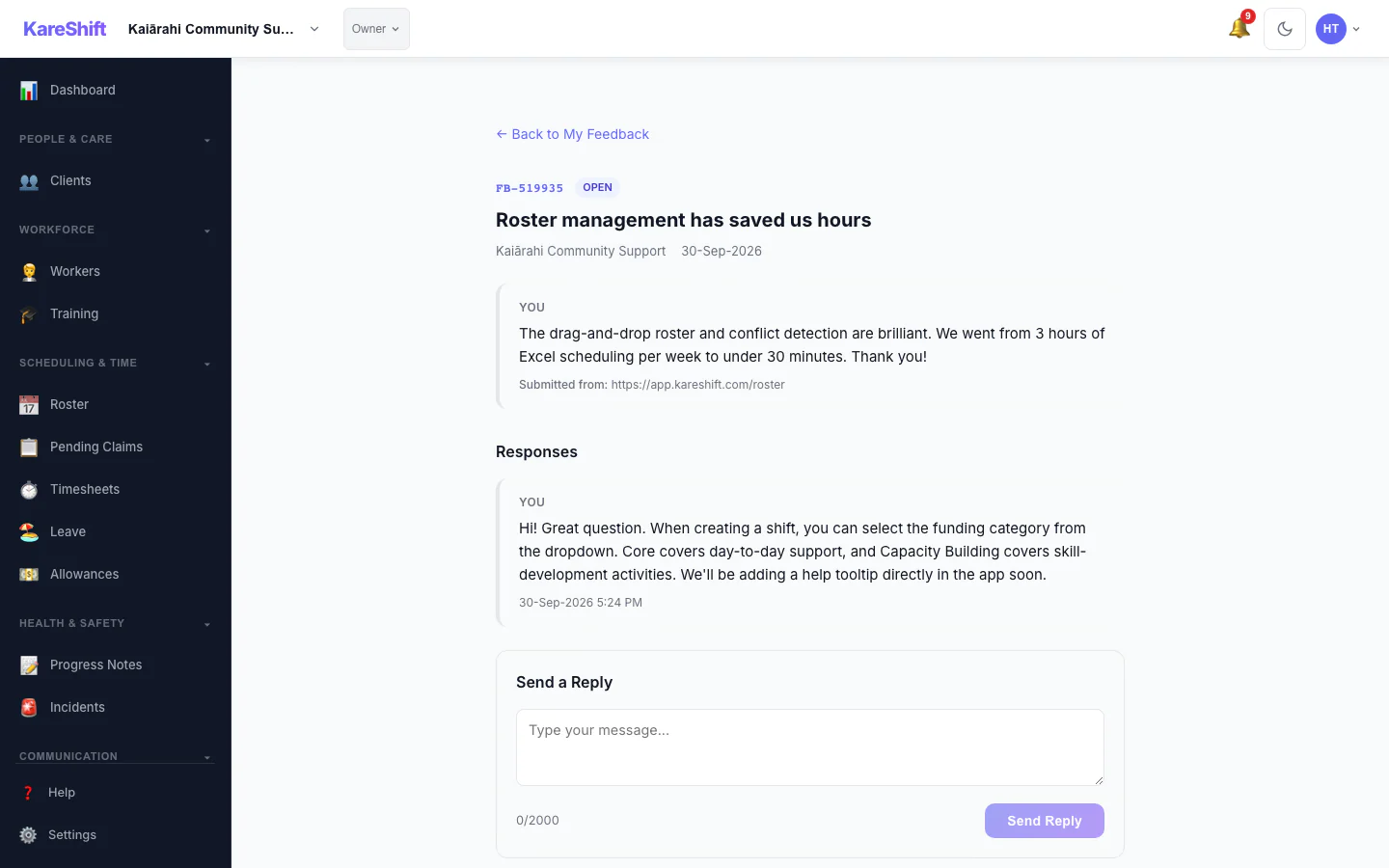 Feedback Detail